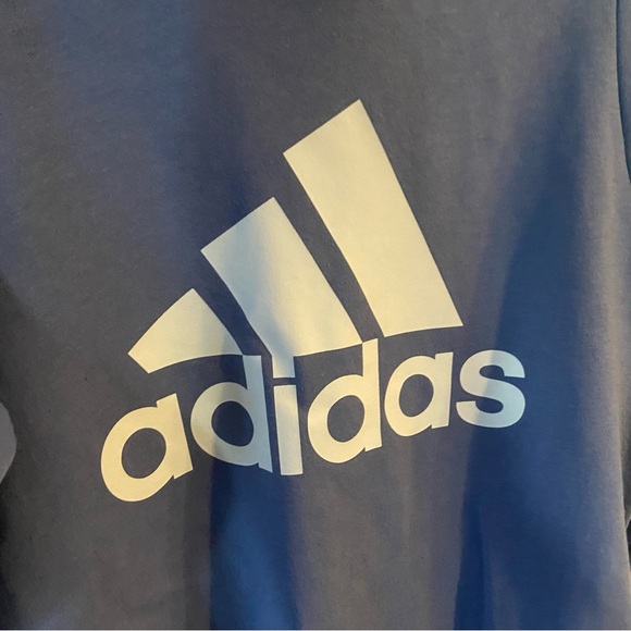 Adidas Sweatshirt Hooded with Side Pockets Size 1X Periwinkle - Picture 2 of 9